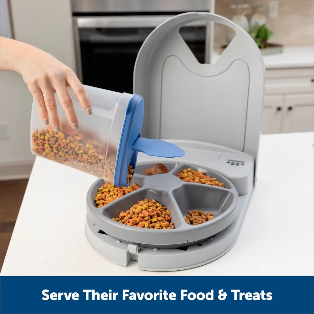 Automatic Pet Feeder 5 Meal Scheduler Dog Or Cat Petsafe